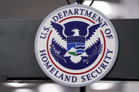 FILE PHOTO: The U.S. Department of Homeland Security seal is