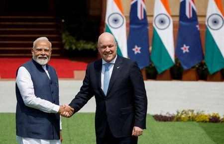 FILE PHOTO: Prime Minister of New Zealand Christopher Luxon and