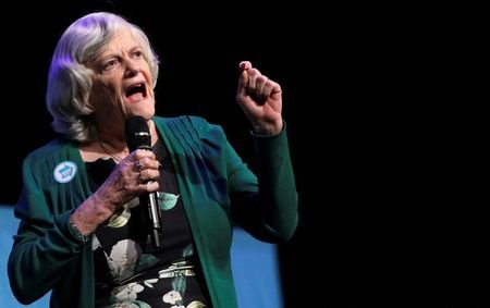 FILE PHOTO: Former Conservative Party MP Ann Widdecombe speaks during