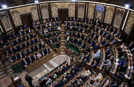 The newly formed People's Assembly inaugural session in Damascus