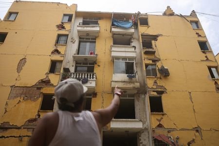 Aftermath of earthquakes in La Guaira