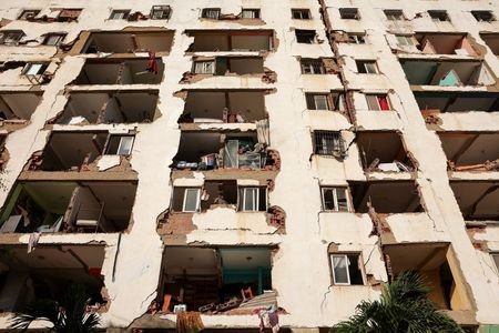 Aftermath of earthquakes in La Guaira