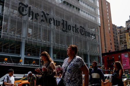 The New York Times building in New York