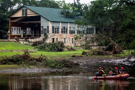Aftermath of deadly flooding in Kerr County, Texas