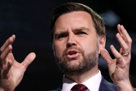 FILE PHOTO: U.S. Vice President JD Vance attends This is