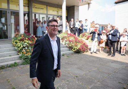 Britain's newly elected Labour Party leader Burnham visits Gravesend