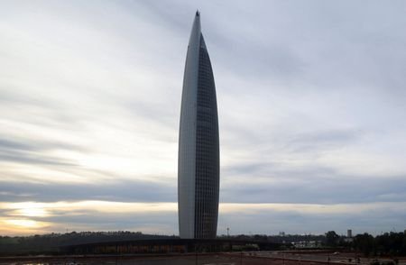 A view of the Mohammed VI Tower, a prominent skyscraper