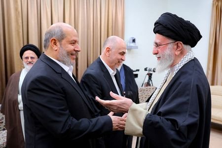 FILE PHOTO: Iran's Supreme Leader Ayatollah Ali Khamenei meets with