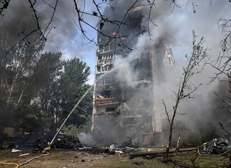 Russian air attack in Zaporizhzhia