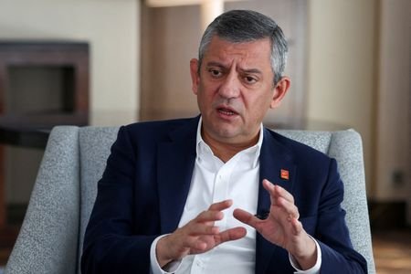 FILE PHOTO: CHP leader Ozel speaks during an interview in