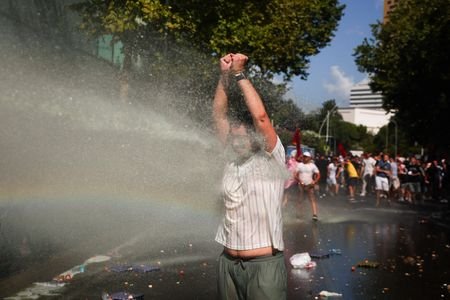 Demonstration against the government in Tirana