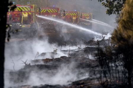 Wildfires in southwest France