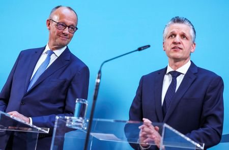 German Chancellor Merz, Bavarian Premier Soeder, CSU faction leader Hoffmann