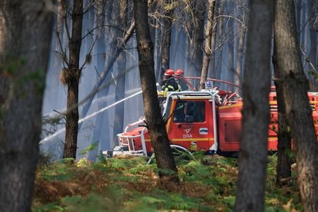 Wildfires in southwest France