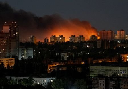 Russian missile strike in Kyiv