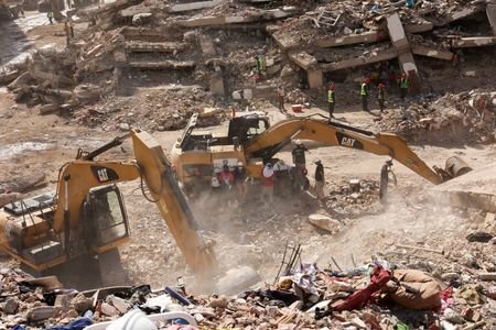 Aftermath of earthquakes in La Guaira