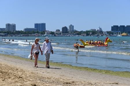 Vacation season on Russia's Black Sea coast