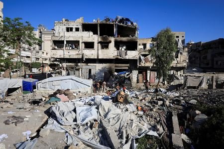 Aftermath of an Israeli strike, in Gaza City
