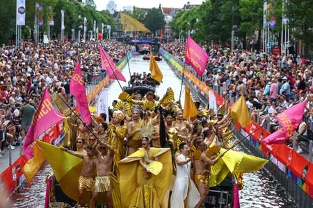 Annual Canal Parade at WorldPride in Amsterdam