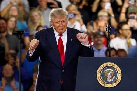 U.S. President Donald Trump visits Michigan
