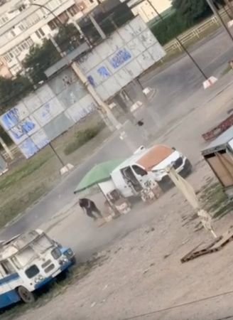 Drone appears to follow man before detonating near him in