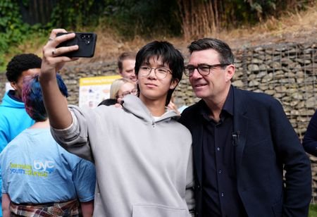 FILE PHOTO: Britain's Prime Minister Andy Burnham visits Sheffield