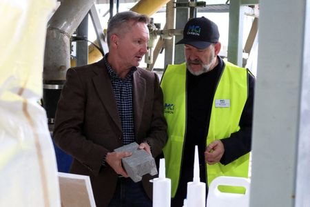 FILE PHOTO: Australian Energy Minister Chris Bowen and MCi Carbon's