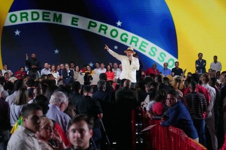 Brazilian President Luiz Inacio Lula da Silva attends a convention