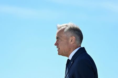 Canada's Prime Minister Mark Carney tours the Port of Vancouver