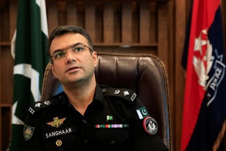 Senior Superintendent of Police (SSP) Sanghaar Ali Malik speaks during