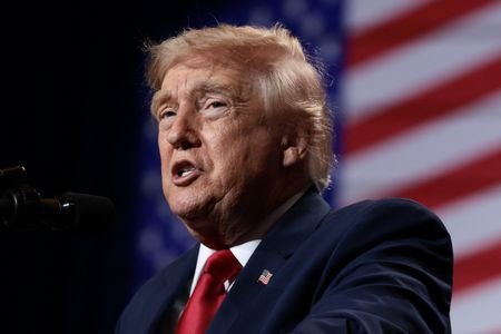U.S. President Donald Trump delivers remarks at Red Rock Casino