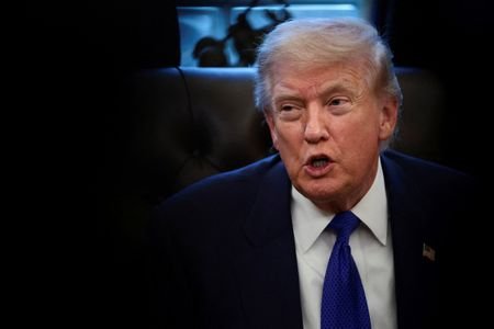 FILE PHOTO: U.S. President Donald Trump at the White House