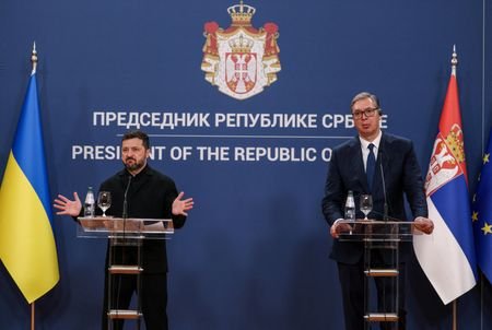 Ukrainian President Volodymyr Zelenskiy visits Serbia