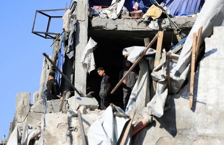 FILE PHOTO: Aftermath of an Israeli strike, in Gaza City