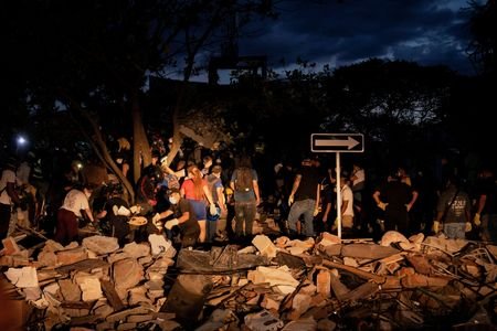 Aftermath of Colombia earthquake, in Cali