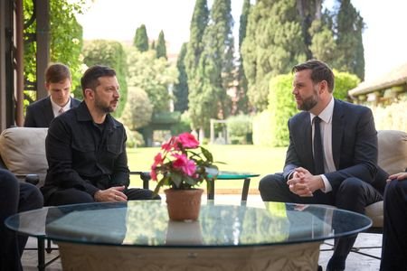 Ukraine's President Zelenskiy meets U.S. Vice President Vance in Rome