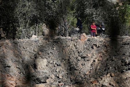 Aftermath of Israeli strikes in Burj al-Shamali, southern Lebanon