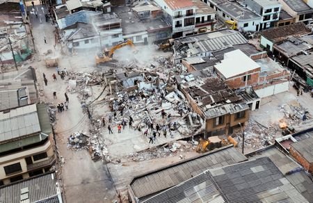 Aftermath of an earthquake in Pereira
