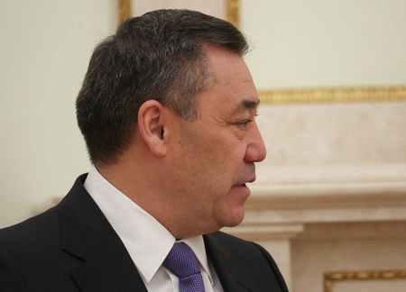Russian President Vladimir Putin meets with Kyrgyz President Sadyr Japarov