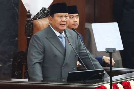 Indonesian President Prabowo Subianto delivers his annual state of nation