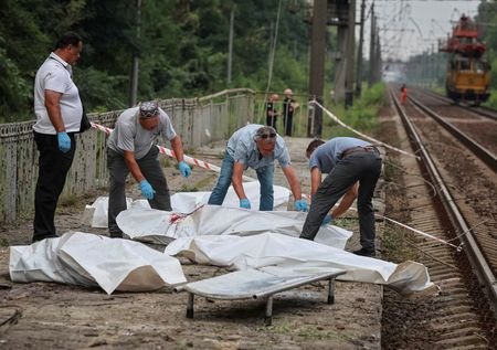 Russian missile strike in Kyiv region