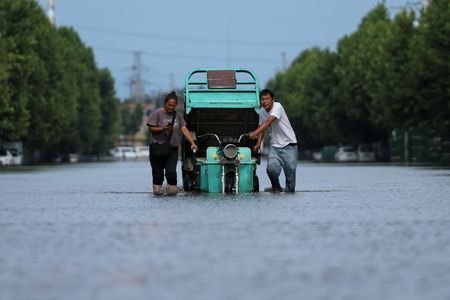 Aftermath of the heavy rainfall brought by remnants of Typhoon