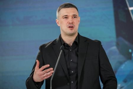 FILE PHOTO: Ukraine's Minister of Defence Mykhailo Fedorov and his