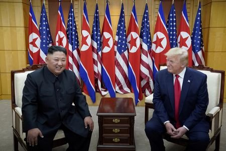 FILE PHOTO: U.S. President Trump and North Korean leader Kim
