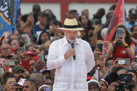 Brazilian President Lula holds reelection campaign rally at Moca Bonita