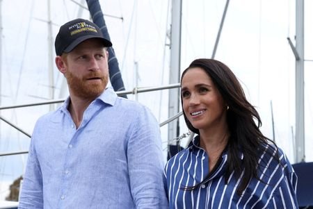 FILE PHOTO: Britain's Prince Harry and Meghan, the Duke and