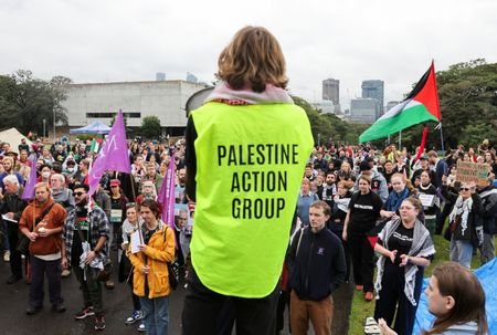 Protest in support of Palestinians in Sydney