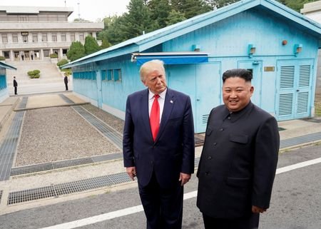 FILE PHOTO: Trump meets with North Korean leader Kim Jong