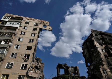 FILE PHOTO: The frontline town of Druzhkivka