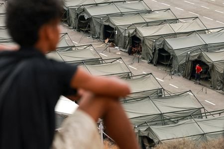 FILE PHOTO: Spanish police evicts migrants from Ceuta beach camp,